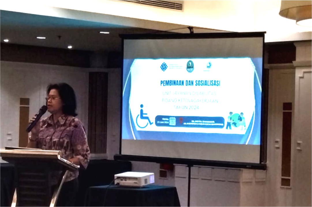 Pembinaan dan Sosialisasi Unit Layanan Disabilitas  Bidang Ketenagakerjaan oleh Disnakertrans Jawa Barat di eL Hotel Bandung pada 20 Juni 2024
